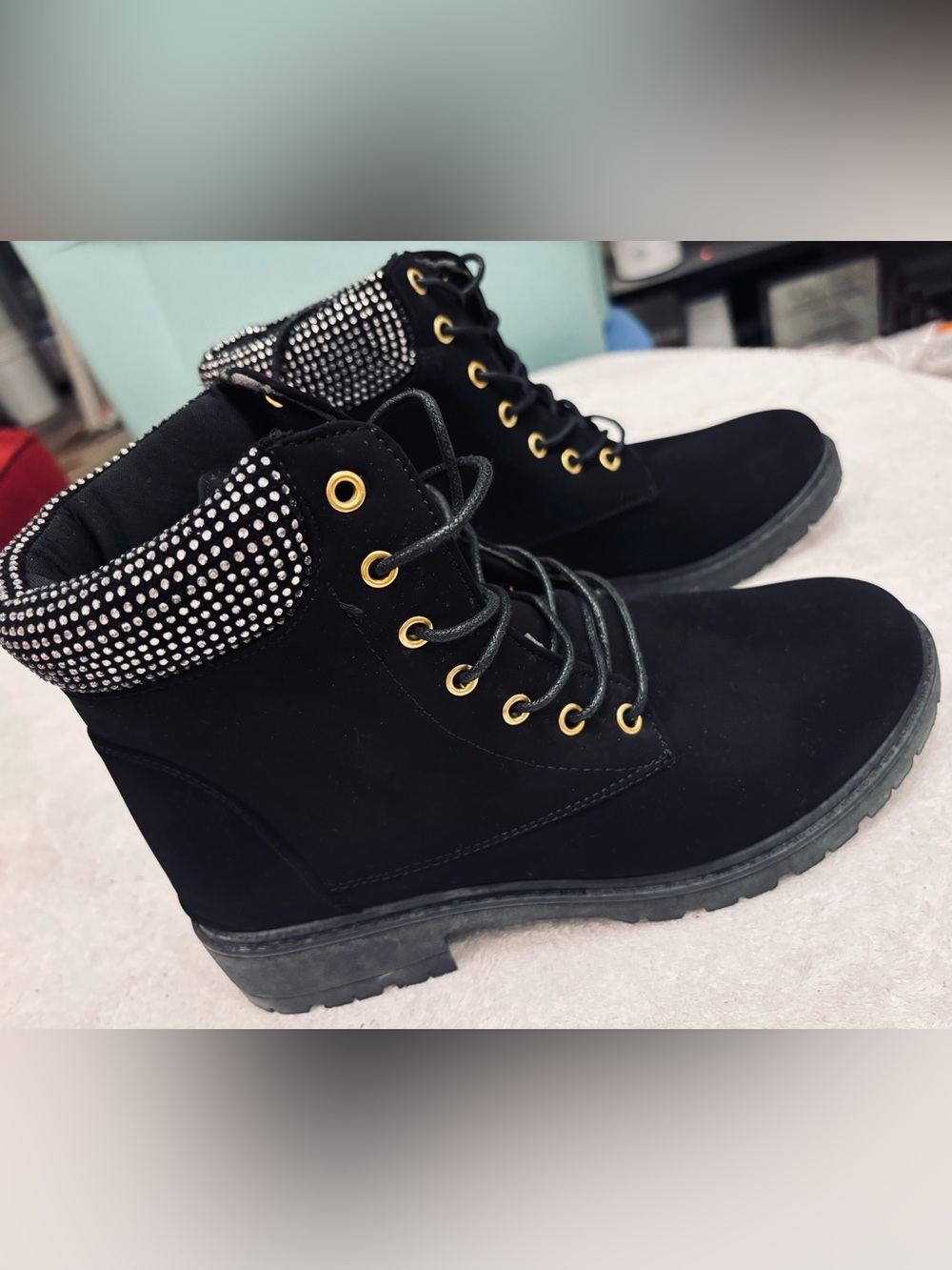 Brand New Black Ankle Boots By Rogue - Size 7 1/2 - Box 15